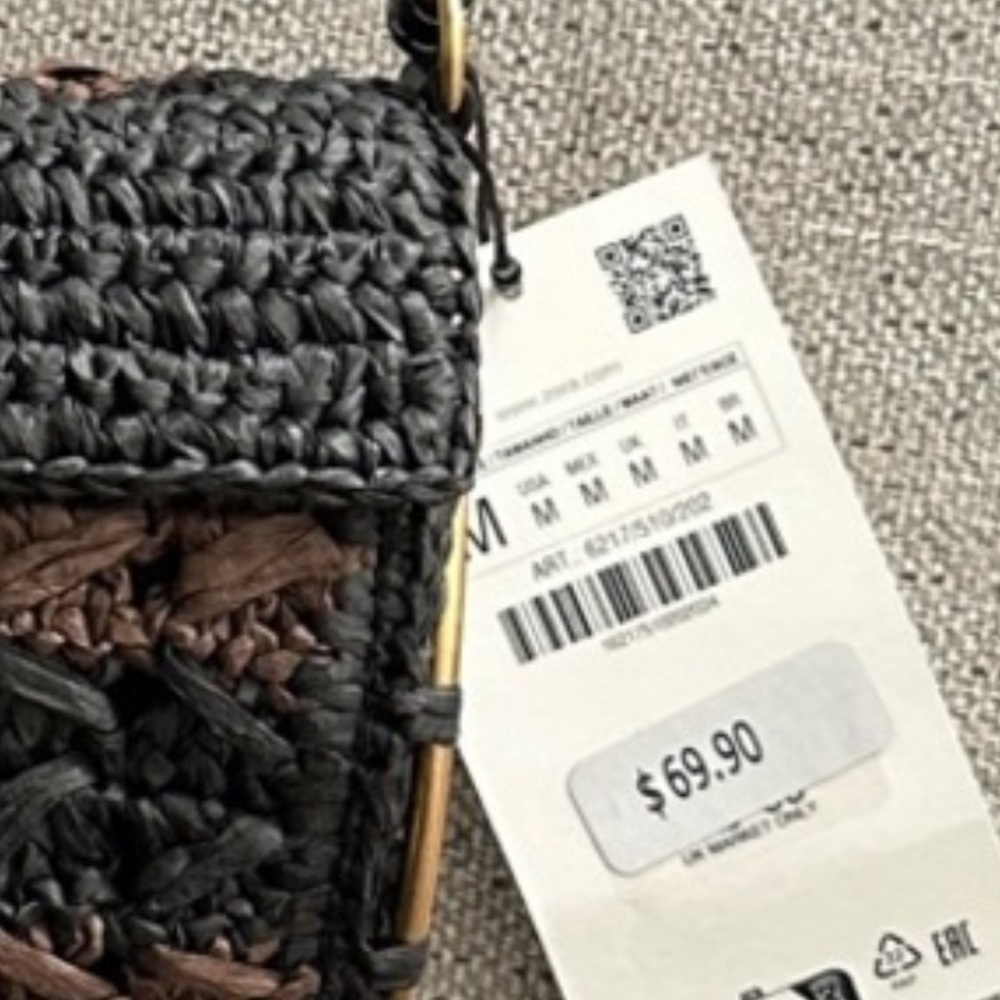 Zara Braided Shoulder Bag NWT - Picture 4 of 9